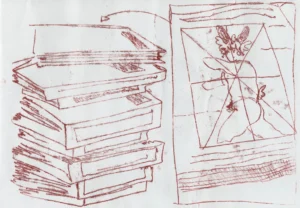 I am almost a mouse and they trapped me in the flat plane of a book